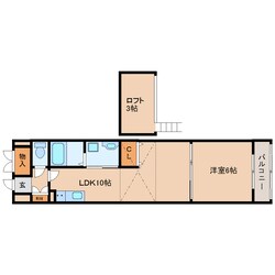 生駒駅 徒歩8分 6階の物件間取画像